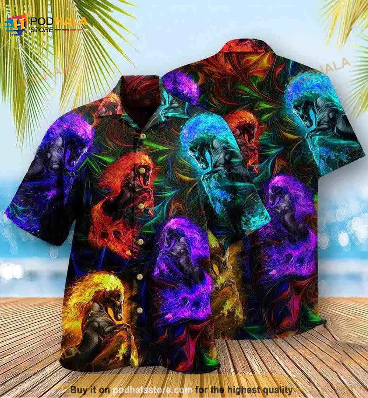 Horse Firing So Unique Hawaiian Shirt, Horse Lovers Gift Horse Firing So Unique Hawaiian Shirt, Horse Lovers Gift