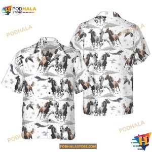 Horse Hawaiian Shirt Racing Horse Aloha Shirt For Men Gift For Horse Lovers 2