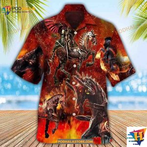 Horse Knight Horse Armor Hawaiian Shirt Horse Lovers Gift 2