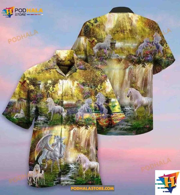Horse Mysterious Paradise Hawaiian Shirt, Horse Lovers Gifts