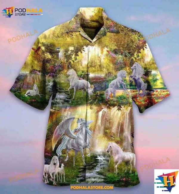 Horse Mysterious Paradise Hawaiian Shirt, Horse Lovers Gifts