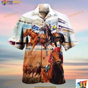 Horse Racing Amazing Hawaiian Shirt, Gifts For Horse Lovers