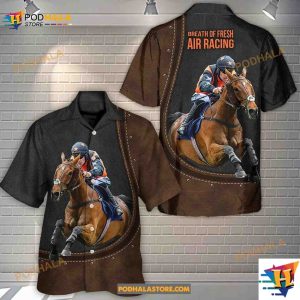 Horse Riding Horse Leather Style For Geoff Hawaiian Shirt, Gifts For Horse Lovers
