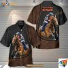 Horse Riding Horse Leather Style For Geoff Hawaiian Shirt, Horse Lovers Gifts