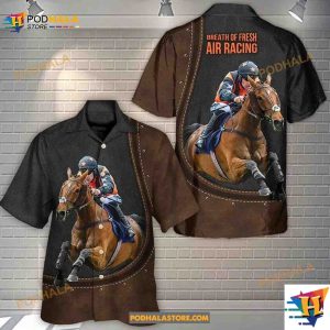 Horse Riding Horse Leather Style For Geoff Hawaiian Shirt, Horse Lovers Gifts