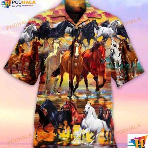 Horse Run Run Hawaiian Shirt Gifts For Horse Lovers 2