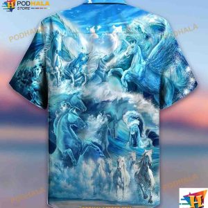 Horse Run To The Sea And Free The Souls Hawaiian Shirt Gifts For Horse Lovers 2