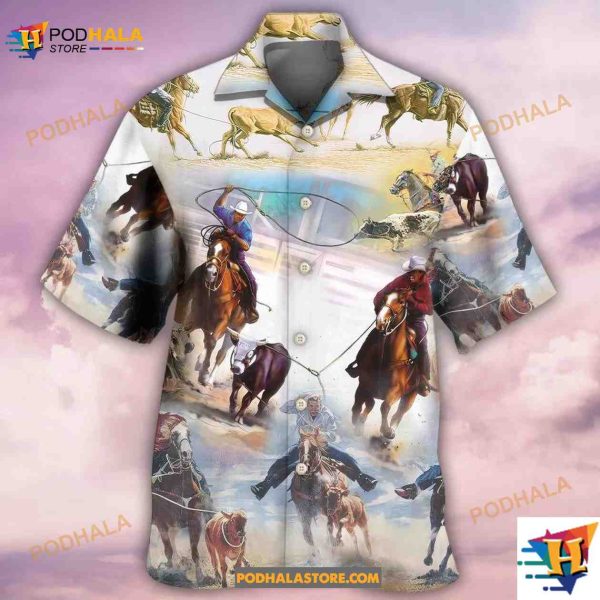Horse Team Roping Is Importanter Hawaiian Shirt, Gifts For Horse Lovers