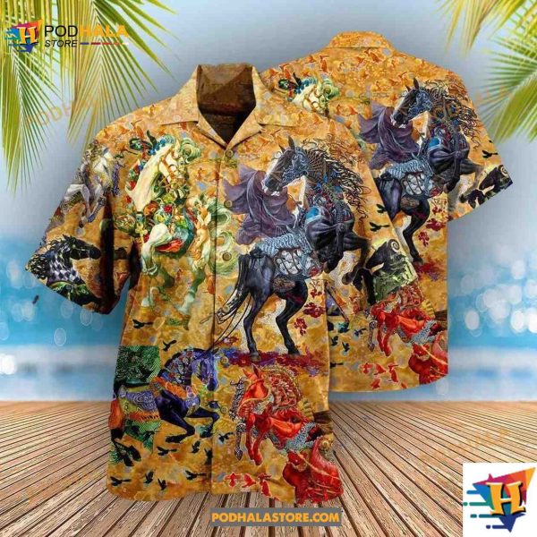 Horse The World Is A Better Place With Horses Hawaiian Shirt, Gifts For Horse Lovers