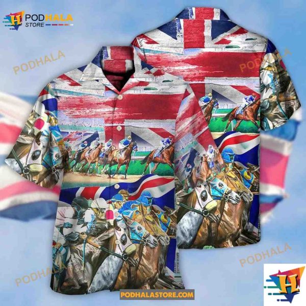 Horse United Kingdom Horse Racing Amazing Seat Lover Hawaiian Shirt