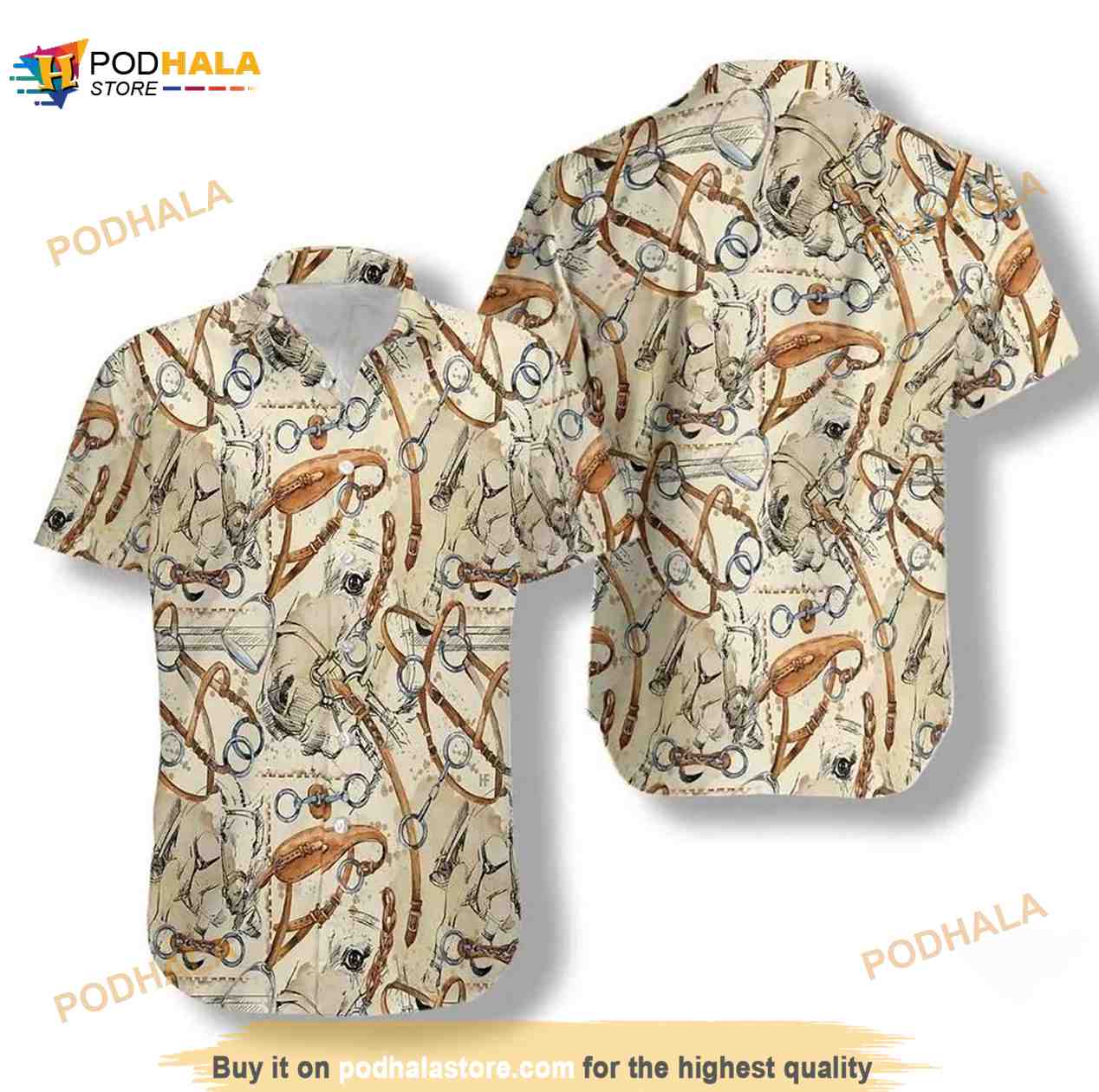 Horse Watercolor Shirt For Men Hawaiian Shirt, Gifts For Horse Lovers Horse Watercolor Shirt For Men Hawaiian Shirt, Gifts For Horse Lovers