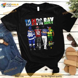 Hot 2023 Tampa Bay Rays Tampa Bay Buccaneers Tampa Bay Lightning Tampa Bay Rowdies Signatures Shirt 2