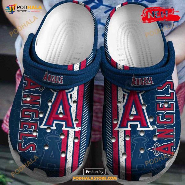 Hot MLB Team Los Angeles Angels Blue For Unisex & Kids Crocs Clog Shoes
