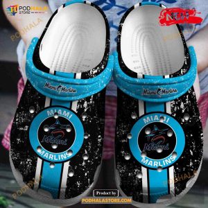 Hot MLB Team Miami Marlins For Unisex & Kids Crocs Clog Shoes