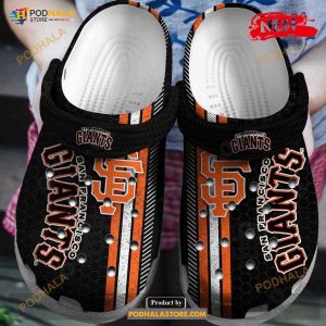 Hot MLB Team San Francisco Giants Black For Unisex & Kids Crocs Clog Shoes