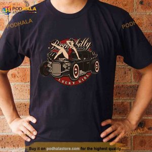 Hot Rod Retro Rockabilly Lucky Vintage Car Shirt 2