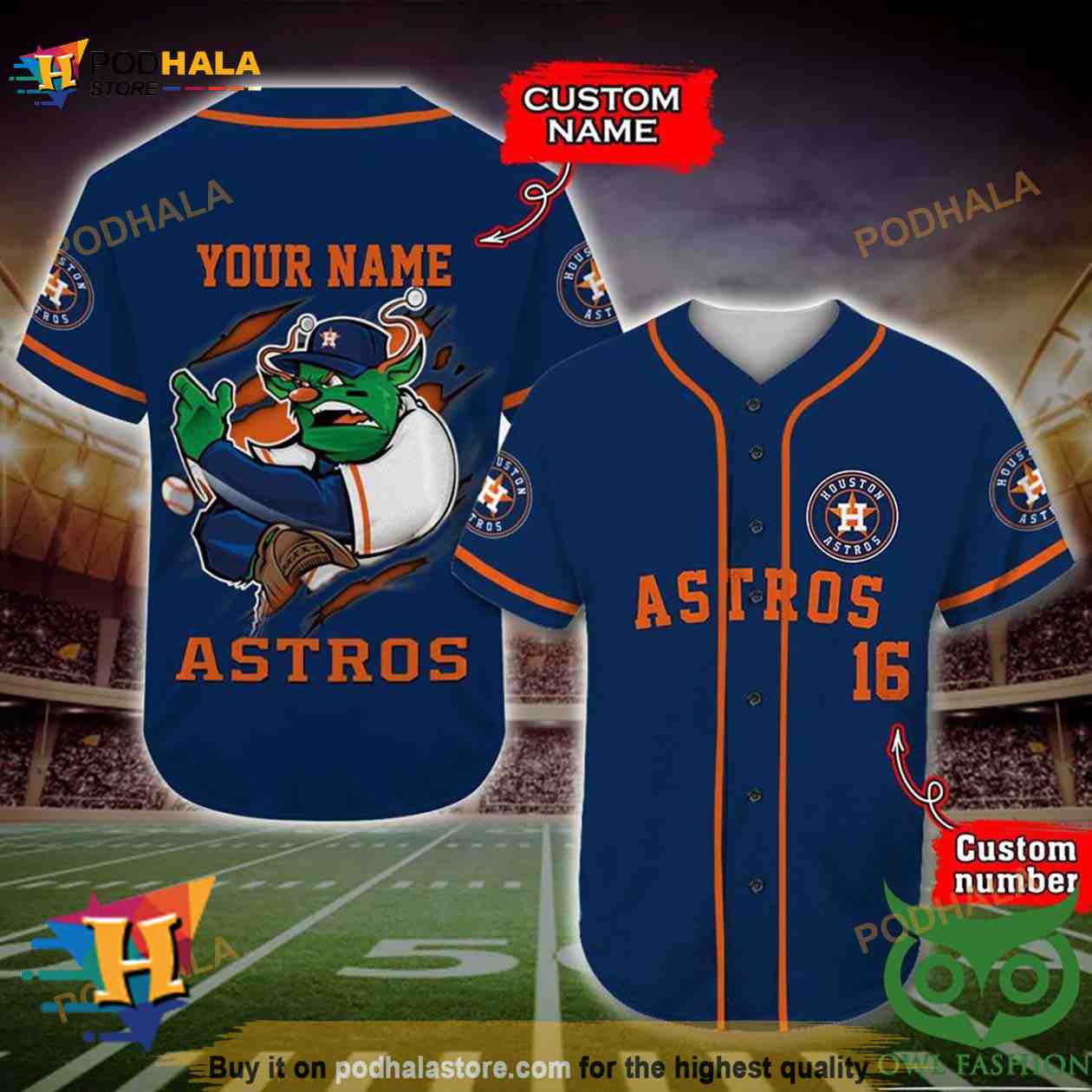 Houston Astros 3D Baseball Jersey Personalized Custom Name Number - Bring  Your Ideas, Thoughts And Imaginations Into Reality Today