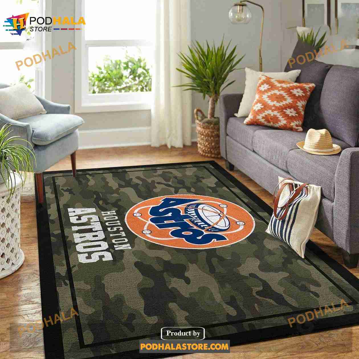 Houston Astros Mlb Team Logo Camo Gift Home Decor Rectangle Area Rug -  Bring Your Ideas, Thoughts And Imaginations Into Reality Today