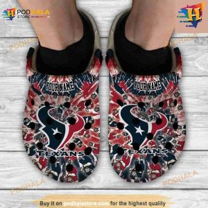 Houston Texans Grateful Dead Custom Personalized Crocs Classic Clogs Shoes