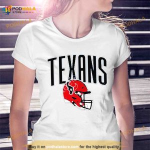 Houston Texans Red Alternate Helmet Shirt 2