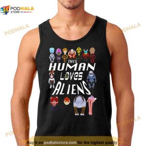 Human Loves Aliens Mass Effect Shirt