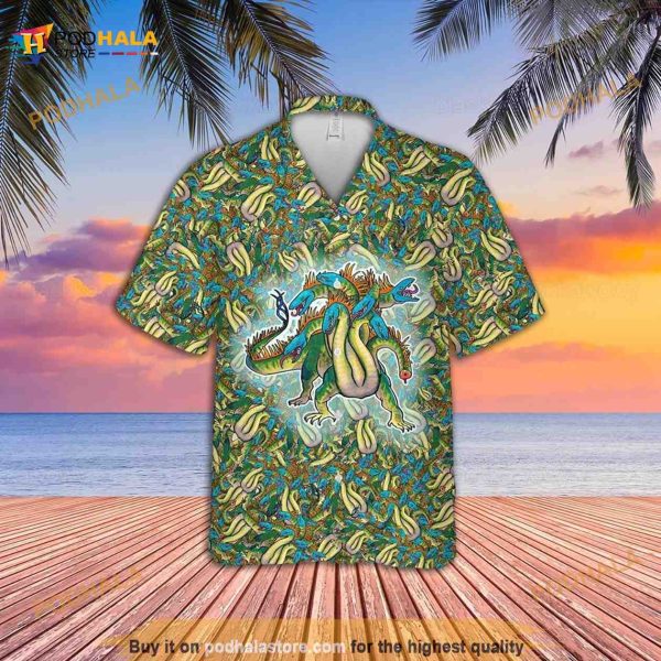 Hydra Hawaiian Shirt, Hydra Hydra Button Shirt, Dnd Hawaii Shirt
