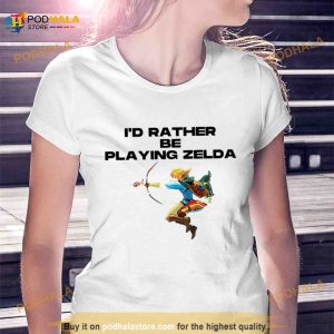 I'd Rather Be Playing Zelda Shirt 2