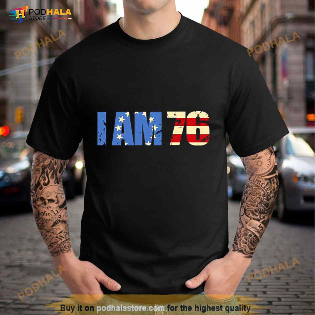 I AM 76 Patriotic Shirt I AM 76 Patriotic Shirt