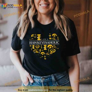 I Am A Hawkeyes Saholic Heart 2023 Shirt 2