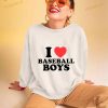 I Love Baseball Boys Shirt