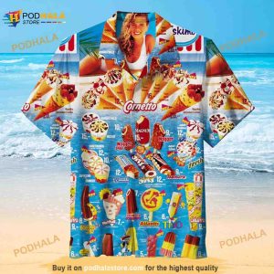 Ice Cream 3D Hawaiian Shirt For This Summer, Funny Hawaii Shirt Wen Women