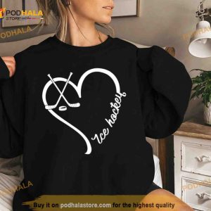 Ice Hockey Heart Shirt 2