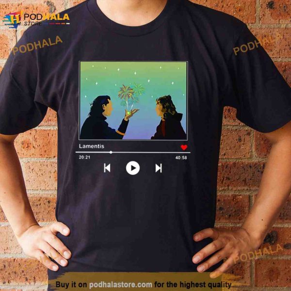 Iconic Loki And Sylvie Firework Scene Tom Hiddleston Marvel Shirt