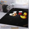 Illustration Mickey Mouse Children Yellow Cartoon Toy Area Rug Home Decor