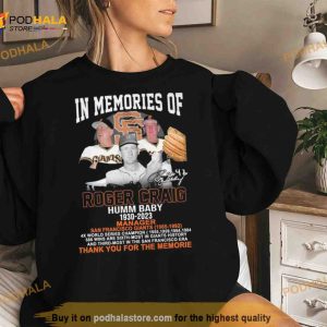 In Memory Of Roger Craig Humm Baby 1930 2023 Thank You For The Memories Signature Shirt 2