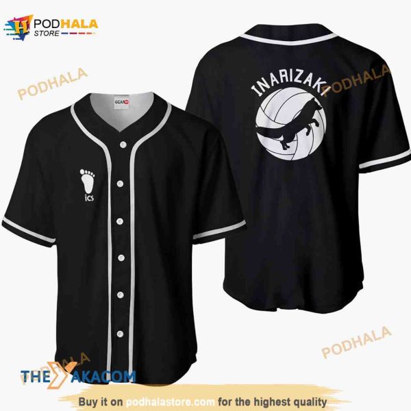 Inarizaki Haikyuu Anime Costume 3D Baseball Jersey Shirt