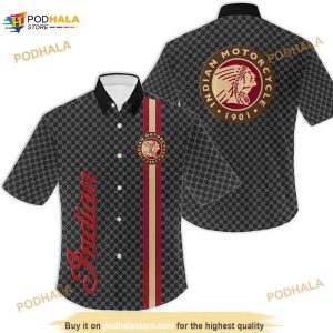 Indian Hawaiian Shirt For Motorcycle Lovers, Funny Button Shirt