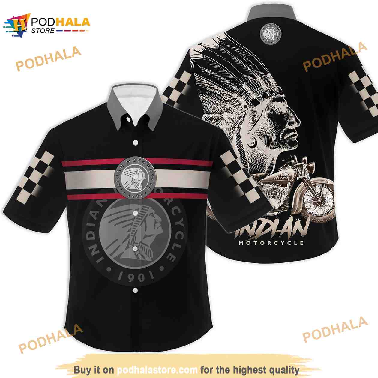 Indian Hawaiian Shirt For Motorcycle Lovers, Motorcycle Button Shirt -  Bring Your Ideas, Thoughts And Imaginations Into Reality Today