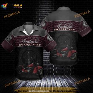 Indian Motorcycle Men's 3d Hawaiian Shirt