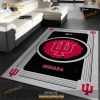Indiana Hoosiers Ncaa Team Logo Nice Gift Home Decor Rectangle Area Rug