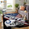 Indianapolis Colts NFL Team Logo American Gift Home Decor Rectangle Area Rug