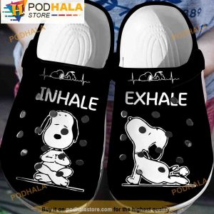 Inhale Exhale Snoopy 3D Crocs Clog Shoes