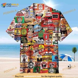 It's Beer Time Cheers Universal Funny Hawaiian Shirt, Drink Beer Funny Aloha Shirt