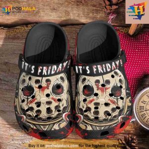 Its Friday Funny Jason Horror Halloween Crocs Clog Shoes 2