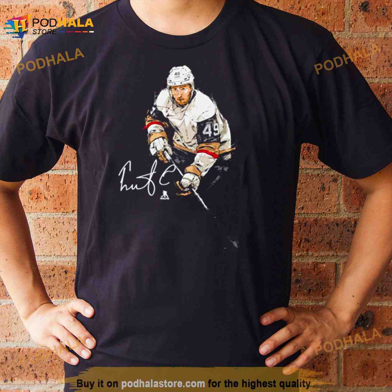 Ivan Barbashev Vegas Hockey Signature Illustration Shirt