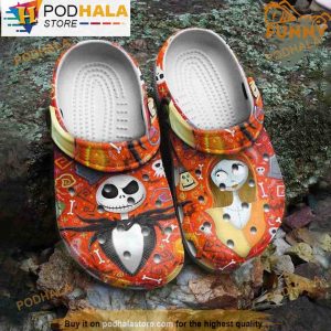 Jack And Sally Halloween Orange Corcs
