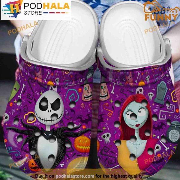 Jack And Sally The Nightmare Before Christmas 3D Crocs