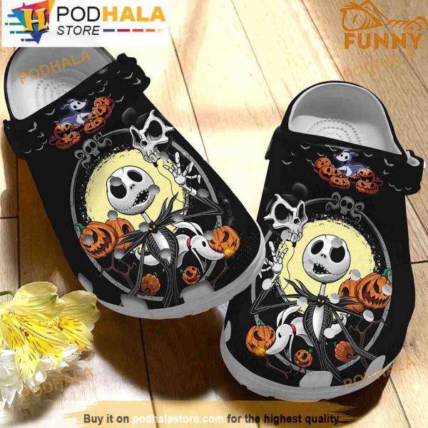 Jack Kellington Pumpkin Halloween 3D Crocs