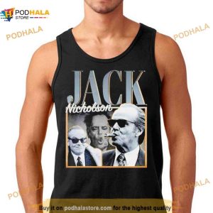 Jack Nicholson White And Black Shirt 2