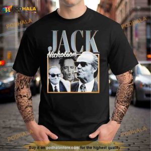 Jack Nicholson White And Black Shirt 3